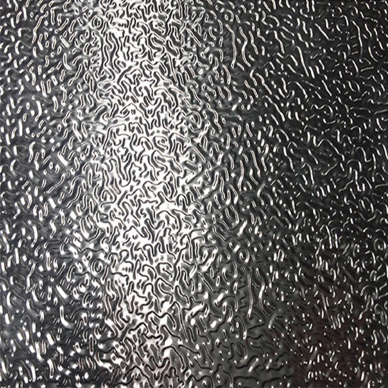 Double Aluminum Embossed Weaving Fabric Woven Aluminium Foil